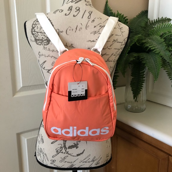 coral adidas backpack
